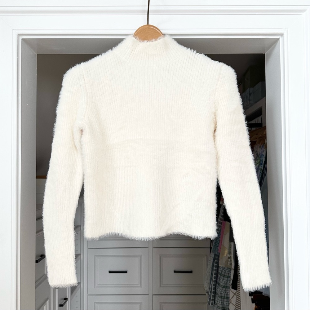 Eyelash Mockneck Sweater